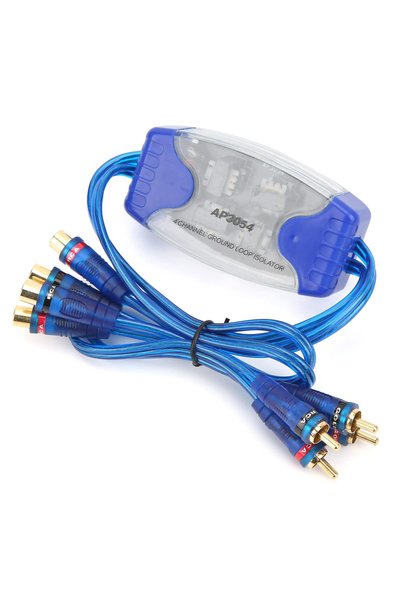 Generic Car Amplifier Noise Filter Gold Plated 4 Channel Isolator Compact Design
