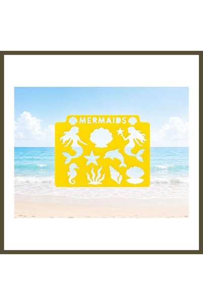 northcity n 3D-Printed Mermaid-Themed Drawing Template - Multi-Pattern Templa...
