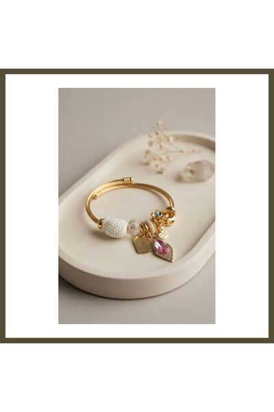 northcity n White Droplet-Style Charm Bracelet BX