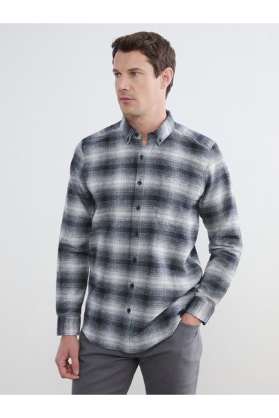 LC Waikiki LCWAIKIKI Classic Black Plaid Standard & Regular Men's Shirt—The N...