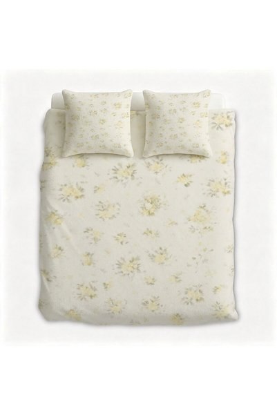 Generic High Quality Flannel Bedding Set 3 Pieces, Boho Design Bedroom Linens