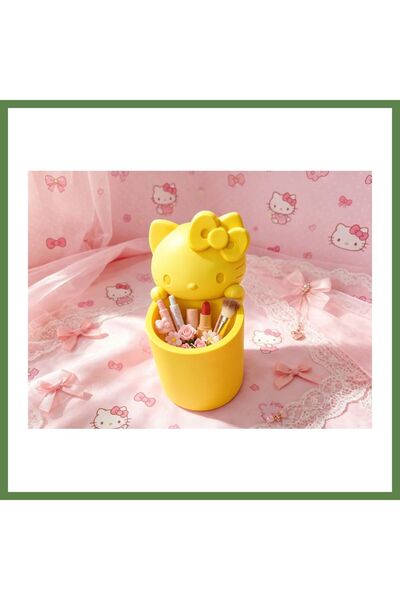 Generic Brand 3D-Printed Pencil Holder with Cute Cat Figure and Bow Detail - ...