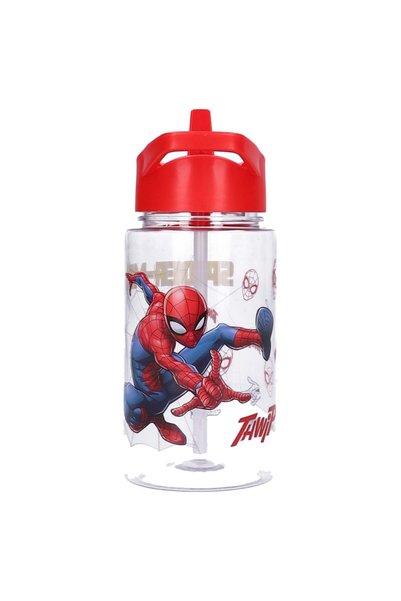 SPIDERMAN Sticla apa din plastic, fara BPA, multicolor, capacitate 450 ml, Re...