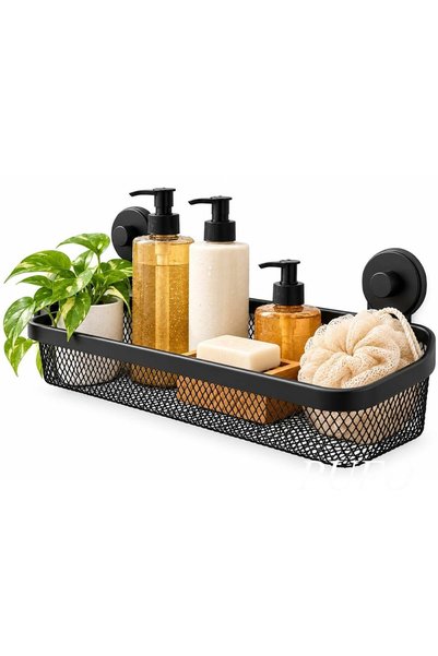 PUFO Suction Cup Shower Head Holder, 34 x 13.5 x 11.5 cm – No-Drill Bathroom ...