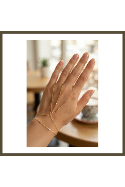 northcity n Gold-Colored Brass Double-Row Şahmeran BX
