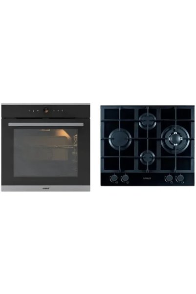 Samus PACHET Cuptor incorporabil SC633GDT15, clasa A+, 3440 W, 74 L, + Plita ...