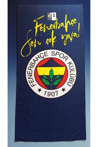 Taç Fenerbahçe Lisanslı Özel Üretim Plaj Havlusu
