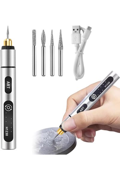 AZONEE Electric Engraving Tool Kit, USB Cordless Rechargeable Engraving Pen W...
