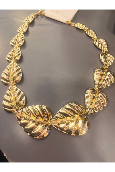 gozdeasutayaccessory Leaf Necklace