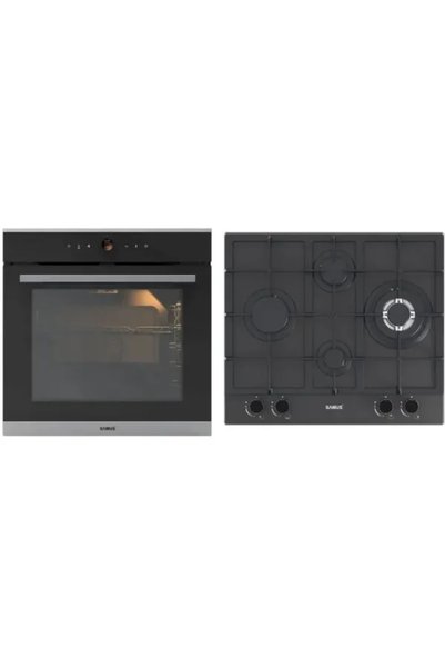 Samus PACHET Cuptor incorporabil SC633GDT15, clasa A+, 3440 W, 74 L,+Plita in...