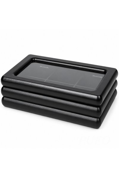 PUFO Style Jewelry Box with 6 Compartments and Glass Lid, 23 x 15 x 7.5 cm – ...