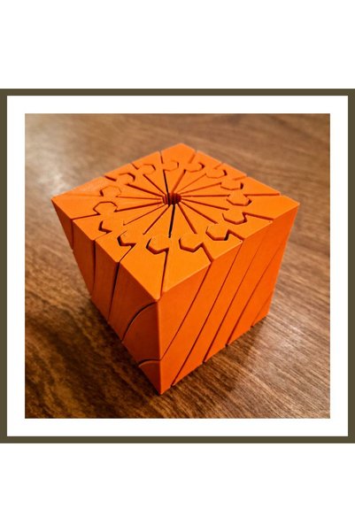 northcity n 3D-Printed Twisting Cube - Mechanical Rotating Puzzle Cube - Oran...