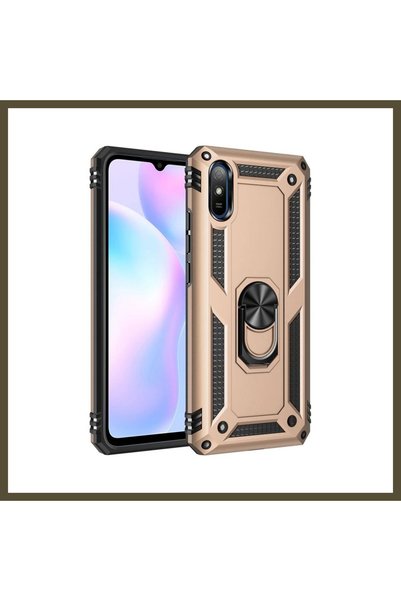 northcity n غطاء سيليكون متوافق مع هاتف Redmi 9A، تصميم "سوفيا" مع حلقة - لون...