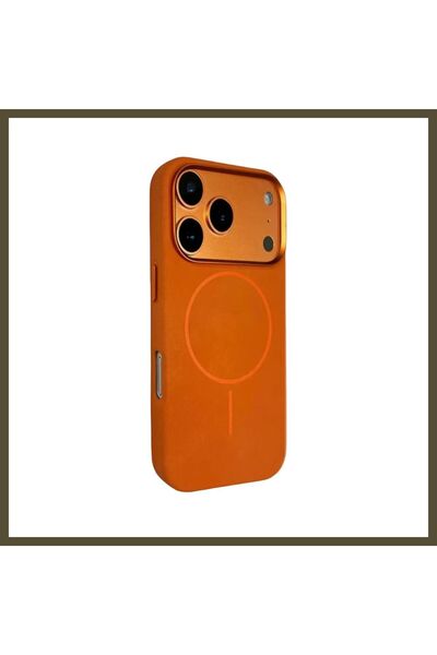 northcity n Joko iPhone 17 Pro Max Compatible Luno Leather MagSafe Case - Ora...