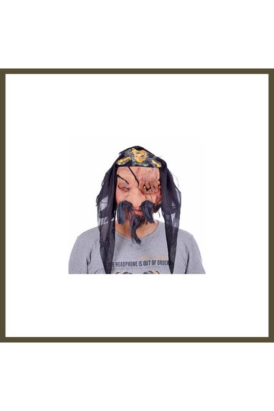 northcity n Latex Pirate Mask with Hair and Beard BX