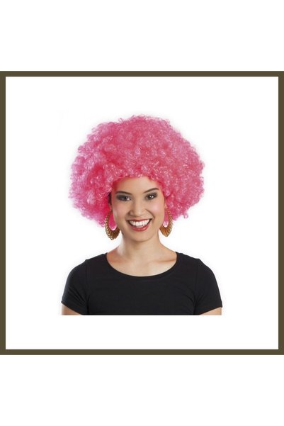 northcity n Pink Curly Afro Bonus Wig BX