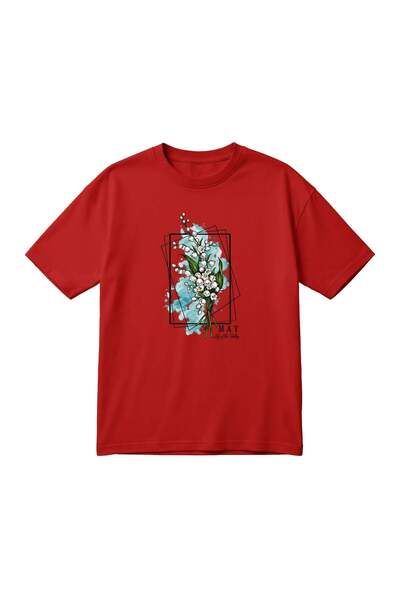 barsdepo Unisex Oversized T-Shirt with Floral Print