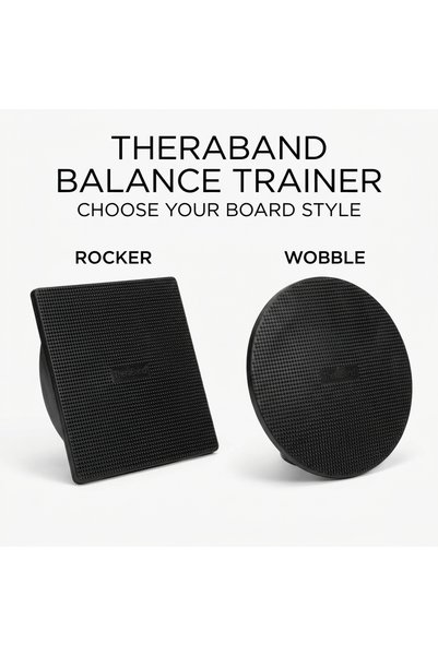THERABAND Rocker Board Stability and Balance Trainer, Textured Balance Exerci...
