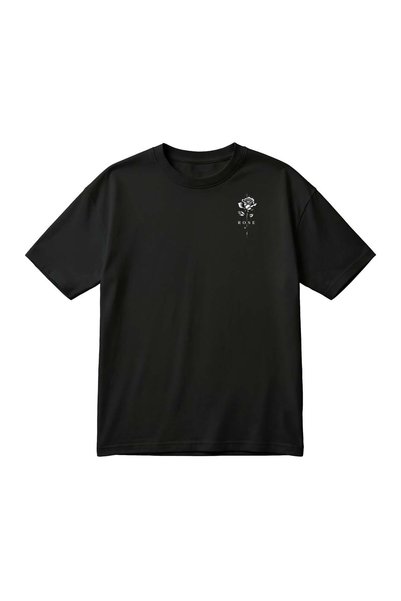 barsdepo ROSE Printed Unisex Oversized T-Shirt