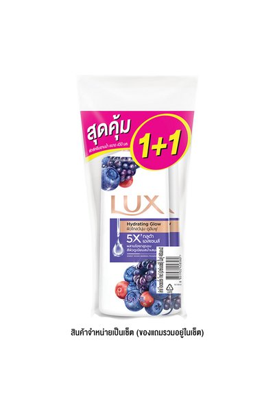LUXE Shower Cream Mixed Berries (Twinpack) 450ml. x 2pcs.
