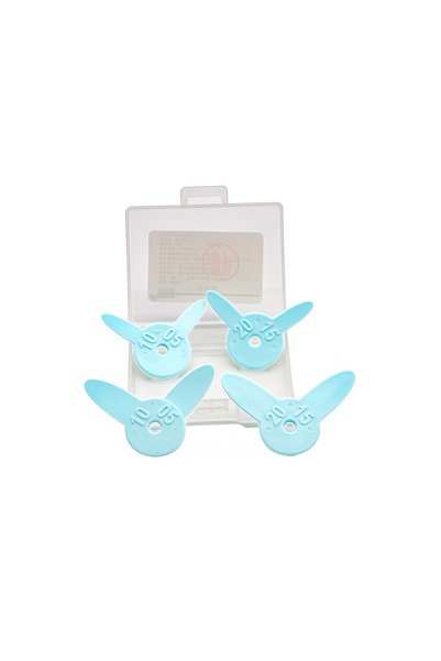 Choice 4Pcs Dental Rubber Gap Measuring Ruler Set 6mm 10mm Width 0.5-2.0mm Th...