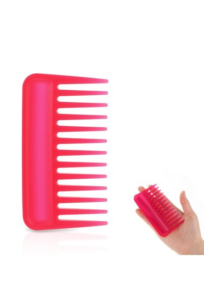 Mozeat Lens Portable Wide Tooth Comb, Detangling & Styling, Black, ABS, Unise...