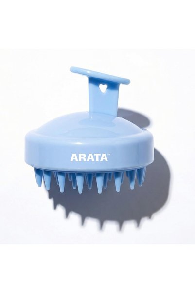 Arata Scalp Massager with Medical-Grade Silicone Bristles | For Dry, Oil Mass...