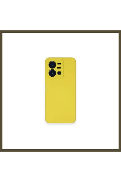 northcity n Vivo Y35 Compatible Case with Velvet-Lined Nano Silicone - Yellow BX