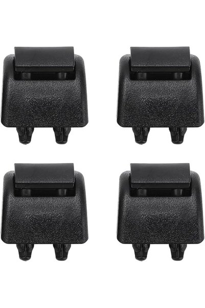 Tazweeq 4Pcs Car Sun Shade Hooks for Window, Black