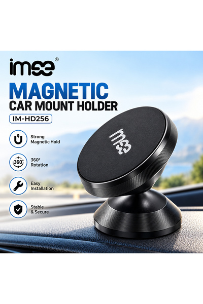 iMee IM-HD256 Magnetic Car Phone Holder 360° Rotating Dashboard Mount, Strong...