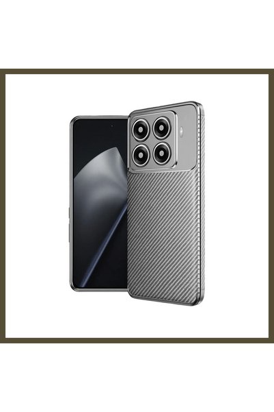 northcity n Mi 15T Pro Compatible Auto Focus Carbon Fiber Back Cover - Gray BX