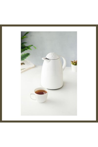 northcity n 1 L Thermally Insulated Tea and Cold Water Thermos, Soft White (H...