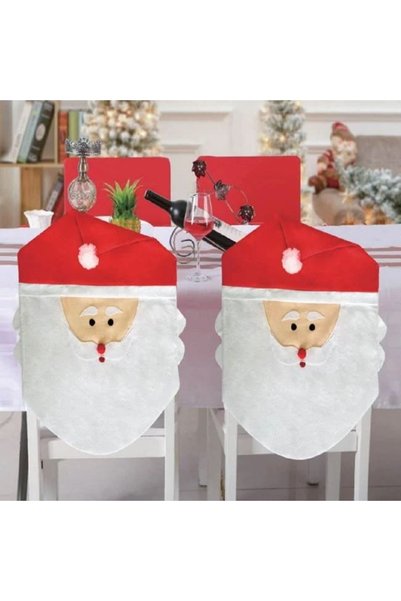 OEM Husa Decorativa de Craciun pentru Spatar Scaun Mos Craciun 50cm, DCJ1051 ...