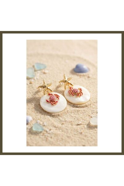 northcity n Starfish and Crab-Shaped Dangle Earrings BX