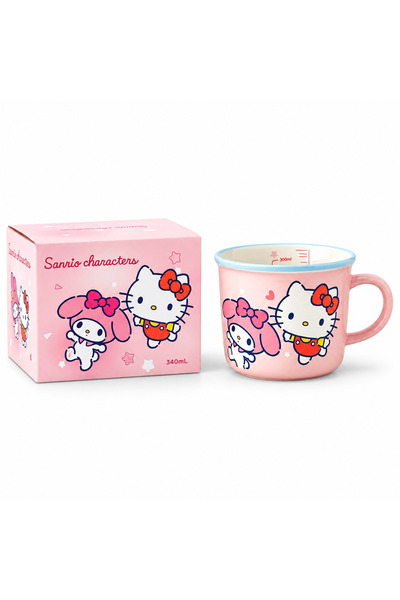 wafra store كوب سيراميك سانريو "هيلو كيتي" (Hello Kitty) مع علبة هدايا - متوف...