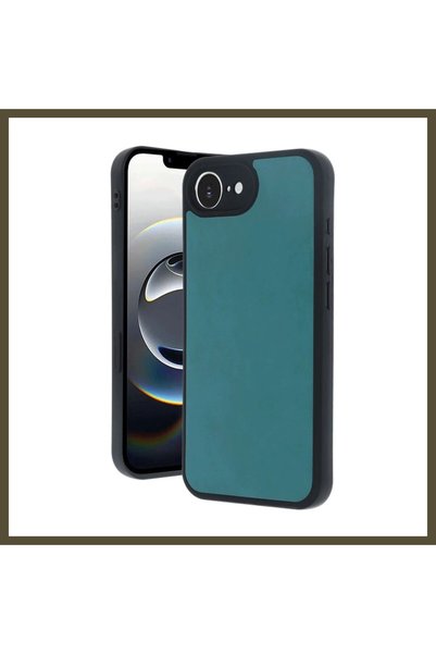 northcity n غطاء جلدي من "آراس" متوافق مع هاتف iPhone 16E - لون أخضر فاتح BX.