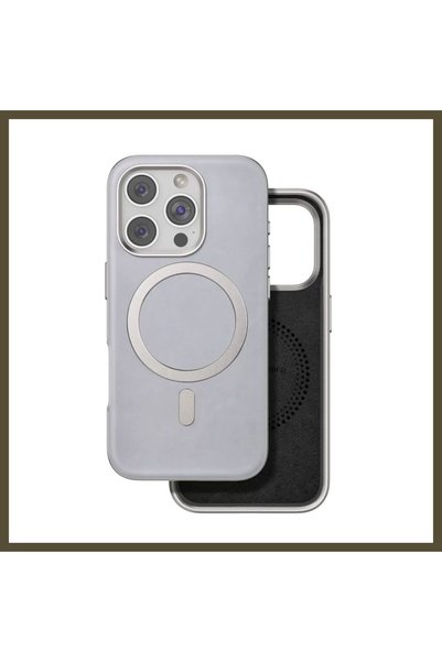 northcity n Venco iPhone 16 Pro Compatible Puskas MagSafe Case - Titanium Gra...