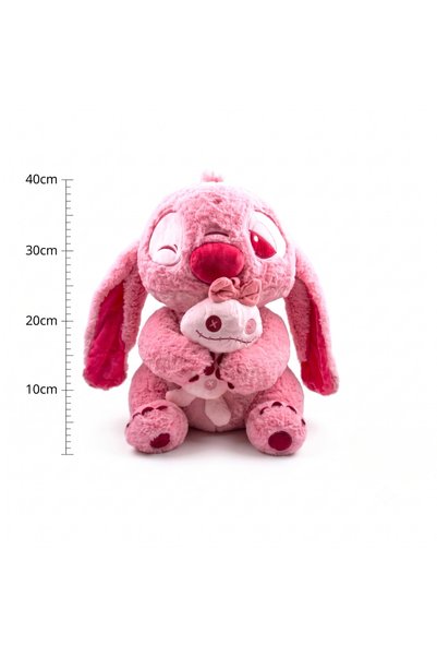wafra store Stitch Pink Plush Soft Stuffed Toy for Kids with Mini Doll - 40cm