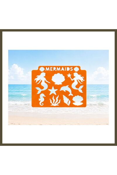 northcity n 3D Print Mermaid-Themed Drawing Template - Multi-Pattern Template...