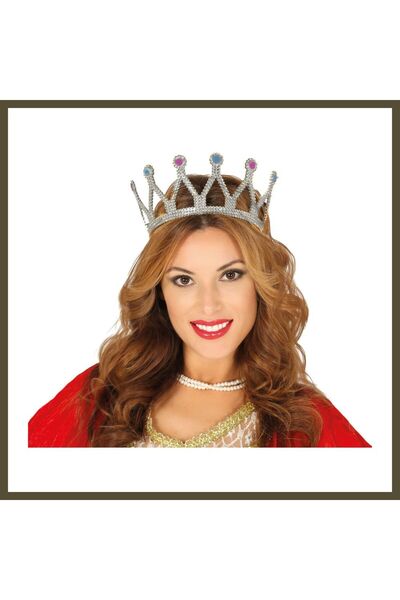northcity n Renaissance-Style Royal Medieval Silver Queen and Princess Tiara BX