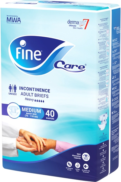 FINE Care Adult Diapers Medium 40 Pieces