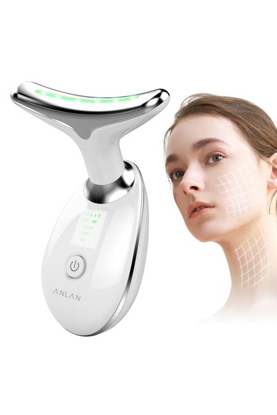 ANLAN Face Massager Against Wrinkles, Face Beauty Device with 3 Modes, 45C V ...