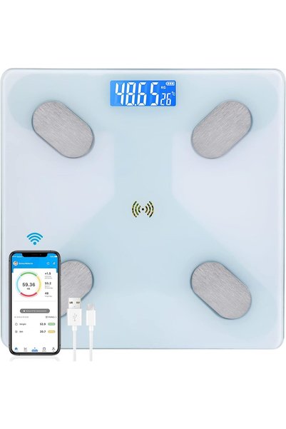 SKY TOUCH SKY-TOUCH Multifunctional Smart Body Fat Scale, Electronic Led Digi...