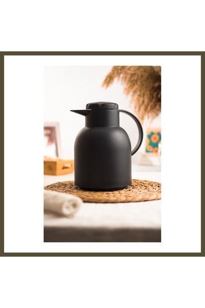 northcity n 1-Liter Thermally Insulated Tea and Cold Water Thermos, Black (Ke...