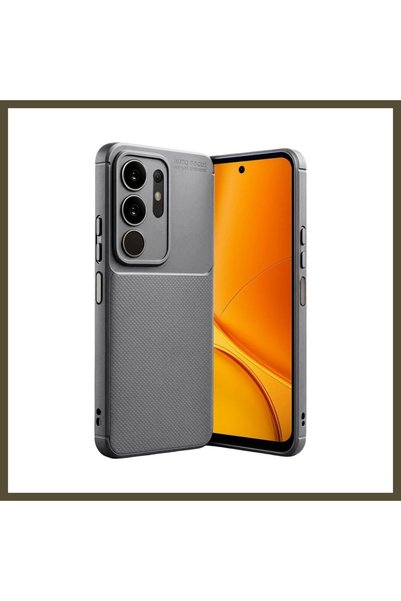 northcity n Vivo Y29 4G-Compatible Auto Focus Carbon Fiber Case - Gray BX