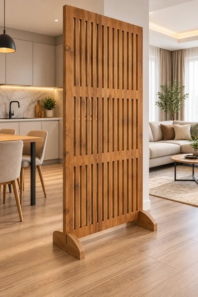 bangu Ahşap Paravan Ayaklı Seperatör (69 cm x 139 cm ) (18 mm MDF ) Dekoratif...