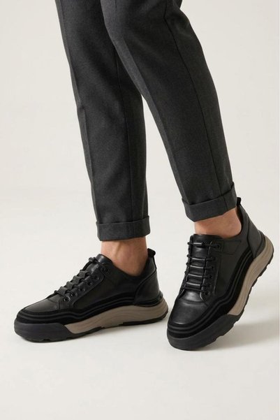 KOMCERO Komçero 6K3975 Men's Genuine Leather Casual Everyday Shoes