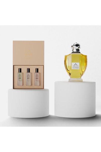 Other مجموعة عطور الشعر + عطر فاخر - طقم (لور - سوفت - مون) + عطر ليذر 90مل