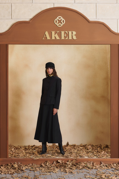 Aker Black Slim Fit Short Jacket