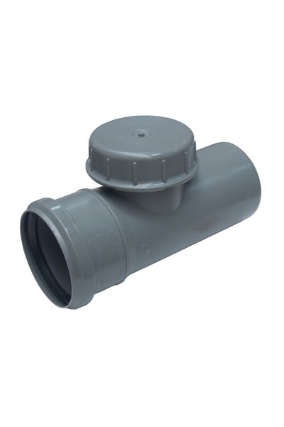 Valrom Piesă de curățare cu capac din polipropilenă, Ø 50 mm